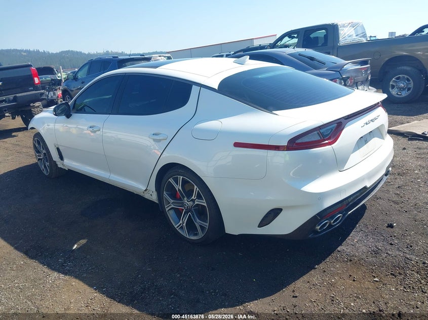2018 Kia Stinger VIN KNAE55LC5J6027667 IAAI salvage auction — FRONT END, Salvage Title, sold $3,300 on 2026-07-07 (photo 3)