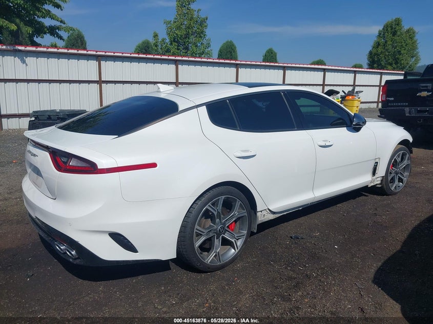 2018 Kia Stinger VIN KNAE55LC5J6027667 IAAI salvage auction — FRONT END, Salvage Title, sold $3,300 on 2026-07-07 (photo 4)