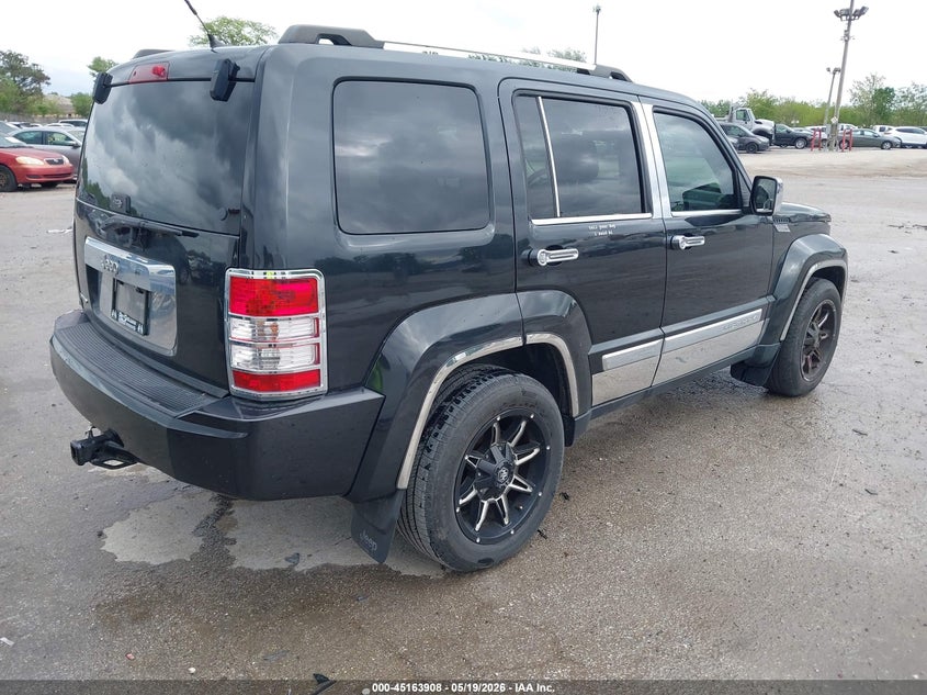 2012 Jeep Liberty (north america) VIN 1C4PJLCK9CW147848 IAAI salvage auction — LEFT REAR, Salvage (Illinois), sold $675 on 2026-07-28 (photo 4)
