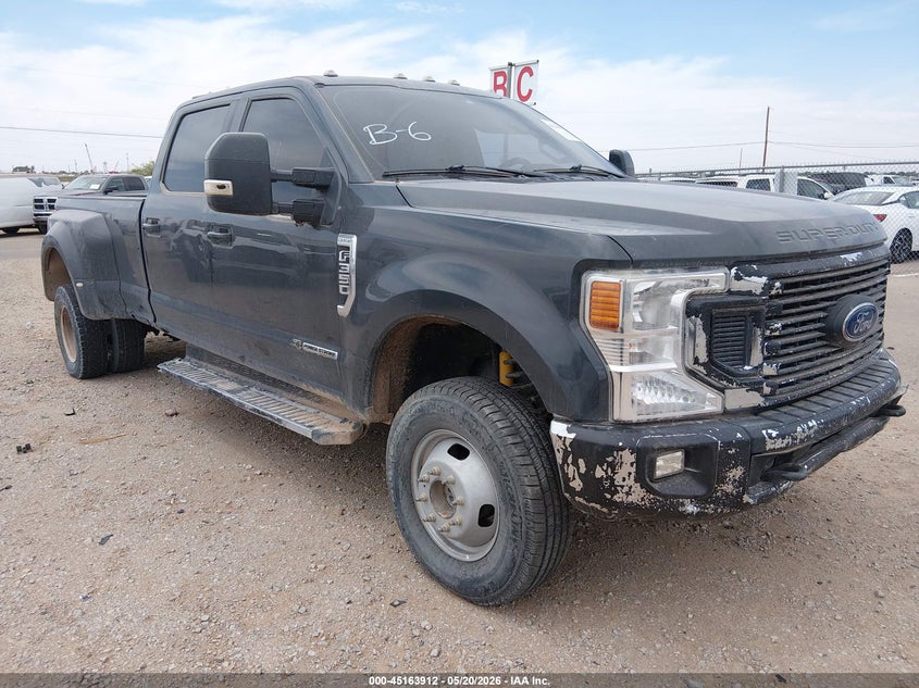 2021 Ford F350 VIN 1FT8W3DT8MED79703 IAAI salvage auction — FRONT & REAR, Clear (Colorado), sold $8,600 on 2026-09-30 (photo 1)