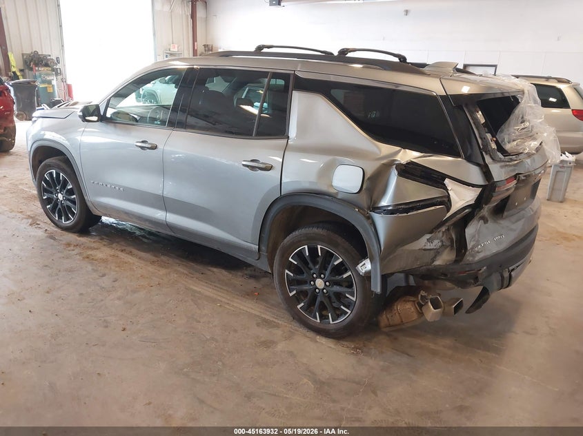 2025 Chevrolet Traverse VIN 1GNEVGRS4SJ168720 IAAI salvage auction — REAR END, Clear (Michigan), sold $13,425 on 2026-07-28 (photo 3)