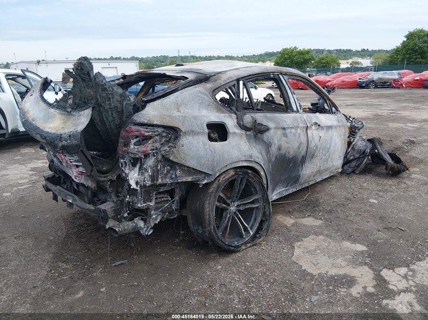 2015 BMW X6 VIN 5UXKU2C56F0N76912 IAAI salvage auction — BURN, Salvage (Pennsylvania), sold $300 on 2026-07-17 (photo 4)