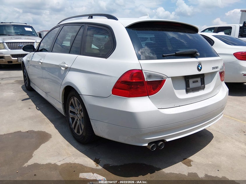 2007 BMW 3 series VIN WBAVS13527FX15847 IAAI salvage auction — RIGHT FRONT, Original (Texas), sold $825 on 2026-07-21 (photo 3)