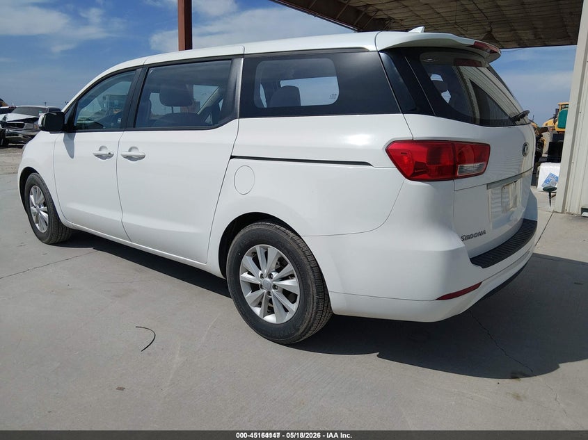 2018 Kia SEDONA VIN KNDMA5C10J6400316 IAAI salvage auction — FRONT & REAR, Sf97 (Texas), sold $14,950 on 2026-07-07 (photo 3)
