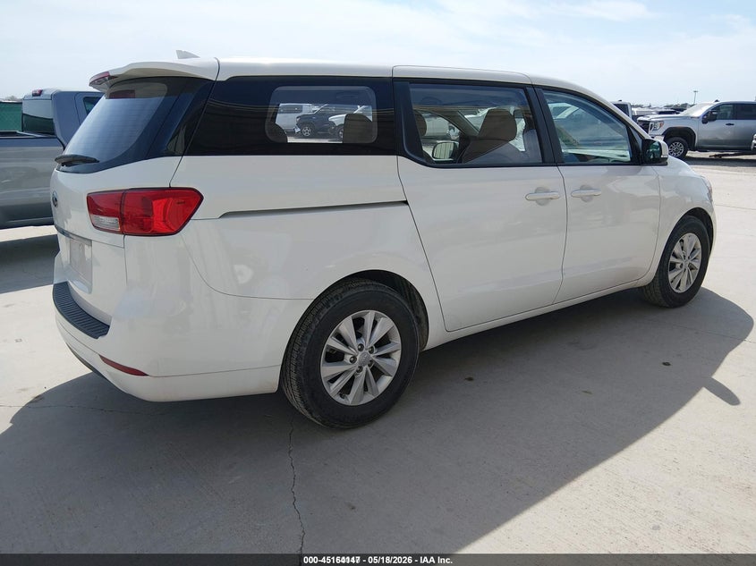 2018 Kia SEDONA VIN KNDMA5C10J6400316 IAAI salvage auction — FRONT & REAR, Sf97 (Texas), sold $14,950 on 2026-07-07 (photo 4)