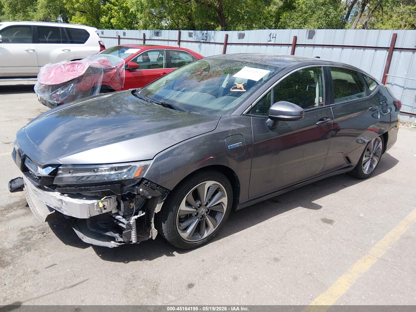 2018 Honda Clarity VIN JHMZC5F34JC004516 IAAI salvage auction — FRONT & REAR, Salvage (Utah), sold $3,600 on 2026-07-09 (photo 2)