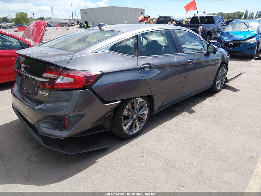 2018 Honda Clarity VIN JHMZC5F34JC004516 IAAI salvage auction — FRONT & REAR, Salvage (Utah), sold $3,600 on 2026-07-09 (photo 4)