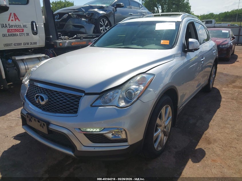 2017 Infiniti Qx50 VIN JN1BJ0RP0HM383533 IAAI salvage auction — FRONT END, Clear (Oklahoma), sold $3,550 on 2026-09-02 (photo 2)