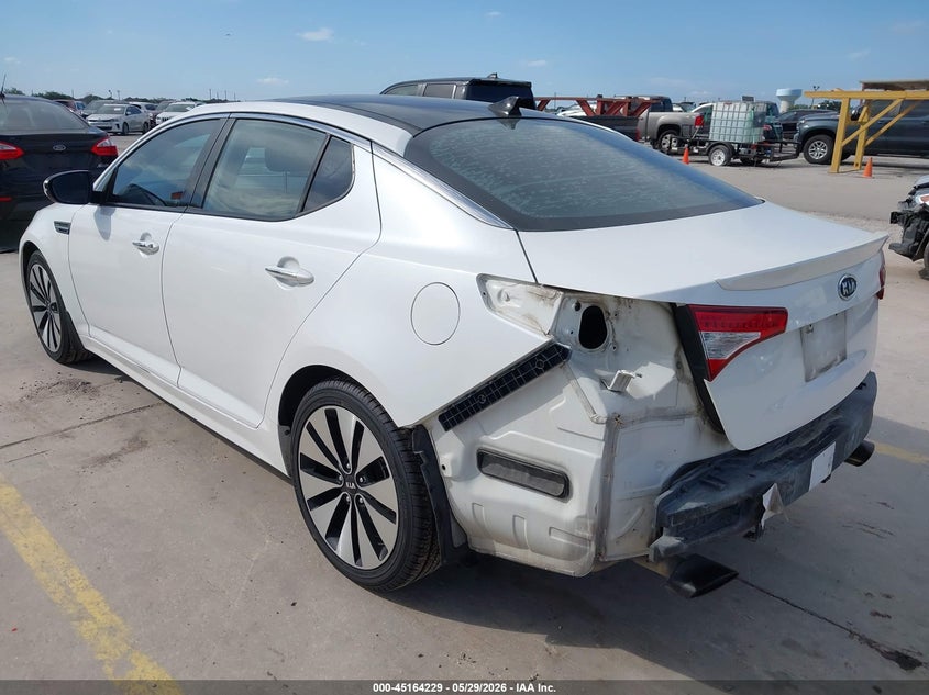 2011 Kia Optima VIN KNAGR4A64B5127691 IAAI salvage auction — REAR END, Original (Texas), sold $750 on 2026-07-13 (photo 3)