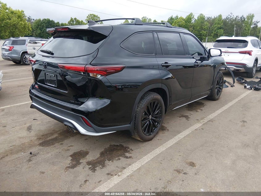 2025 Toyota Highlander VIN 5TDKDRBH2SS581098 IAAI salvage auction — RIGHT FRONT, Salvage (Mississippi), sold $18,300 on 2026-07-11 (photo 4)