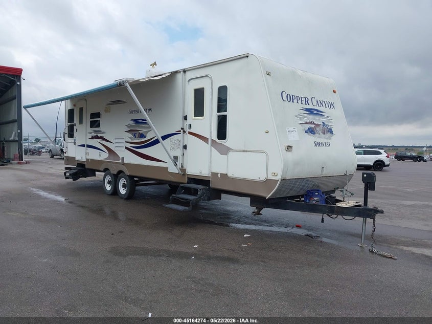 2006 Keystone Sprinter VIN 4YDT299286A226271 IAAI salvage auction — REAR END, Salvage (Nebraska), sold $525 on 2026-07-09 (photo 1)