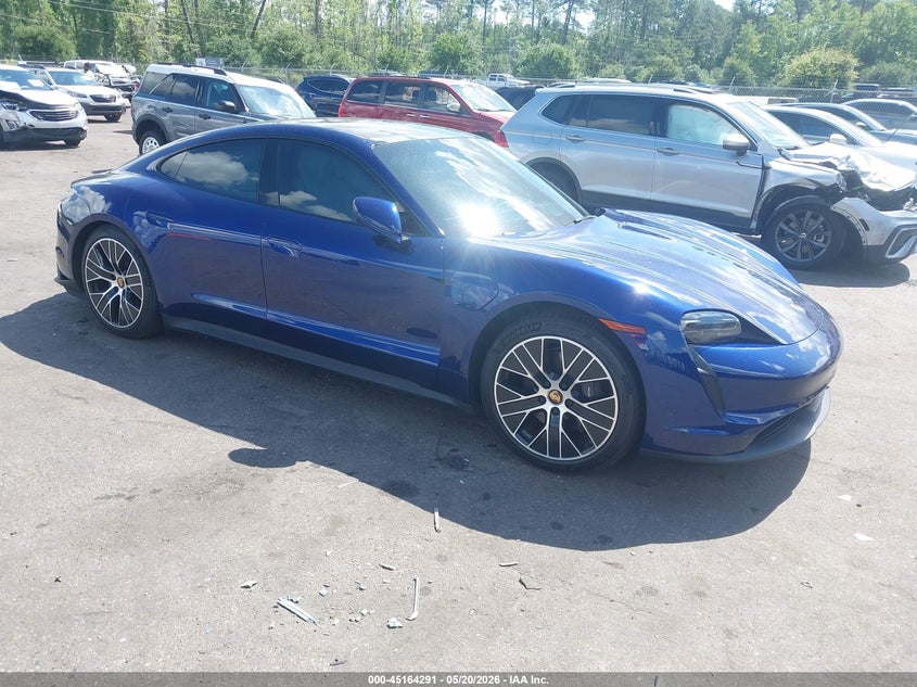 2022 Porsche Taycan VIN WP0AA2Y14NSA15156 IAAI salvage auction — LEFT REAR, Rebuildable (Florida), sold $25,500 on 2026-07-16 (photo 1)