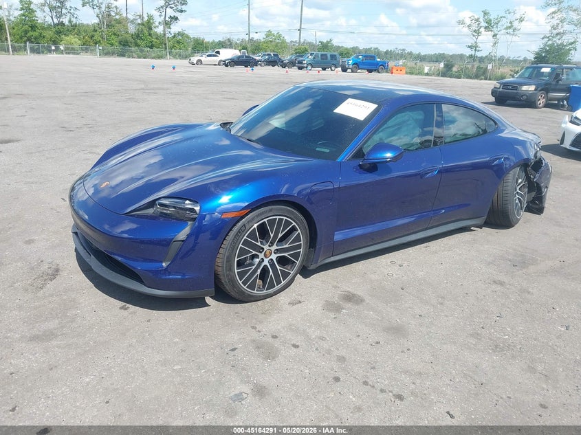 2022 Porsche Taycan VIN WP0AA2Y14NSA15156 IAAI salvage auction — LEFT REAR, Rebuildable (Florida), sold $25,500 on 2026-07-16 (photo 2)