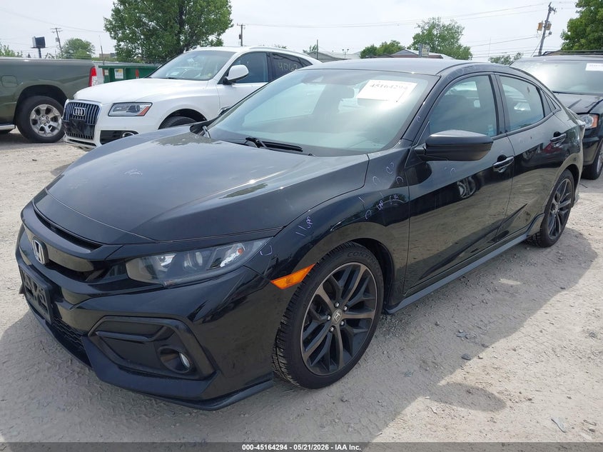2020 Honda Civic VIN SHHFK7H46LU211406 IAAI salvage auction — HAIL, Salvage (Illinois), sold $525 on 2026-07-21 (photo 2)