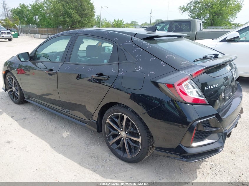 2020 Honda Civic VIN SHHFK7H46LU211406 IAAI salvage auction — HAIL, Salvage (Illinois), sold $525 on 2026-07-21 (photo 3)