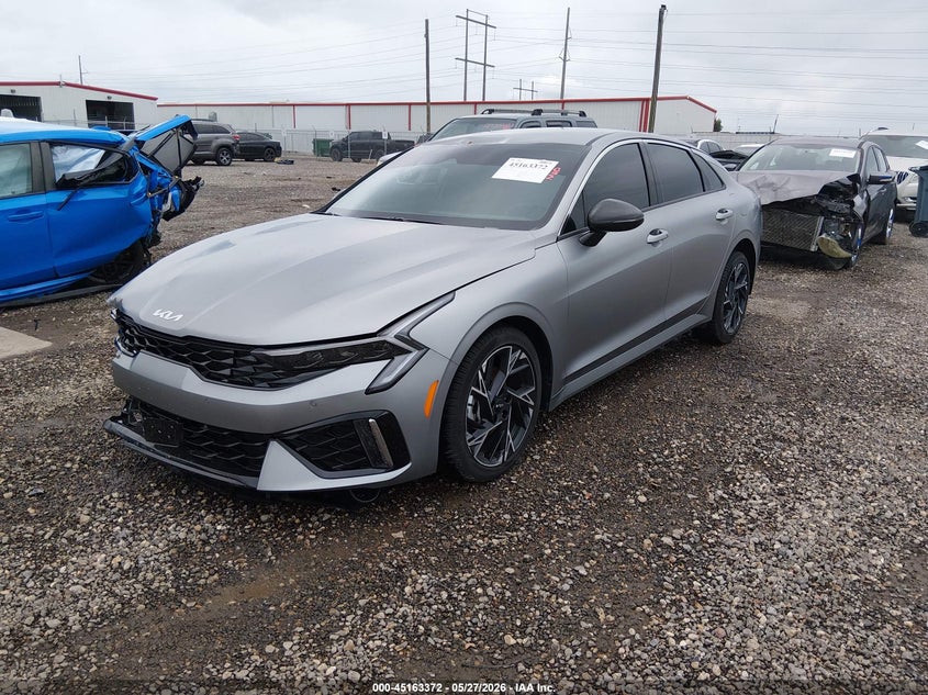 2026 Kia K5 VIN KNAG64J77T5474838 IAAI salvage auction — RIGHT FRONT, Salvage Title, sold $9,275 on 2026-07-15 (photo 2)