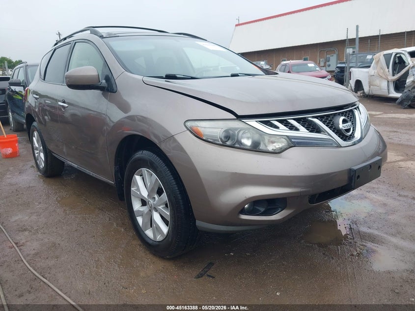 2012 Nissan Murano VIN JN8AZ1MW4CW228751 IAAI salvage auction — UNDERCARRIAGE, Clear (Oklahoma), sold $725 on 2026-07-15 (photo 1)