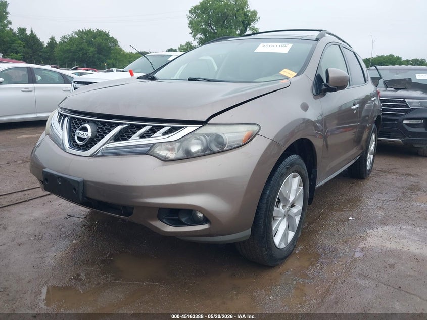 2012 Nissan Murano VIN JN8AZ1MW4CW228751 IAAI salvage auction — UNDERCARRIAGE, Clear (Oklahoma), sold $725 on 2026-07-15 (photo 2)