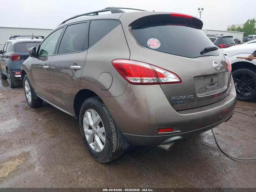 2012 Nissan Murano VIN JN8AZ1MW4CW228751 IAAI salvage auction — UNDERCARRIAGE, Clear (Oklahoma), sold $725 on 2026-07-15 (photo 3)