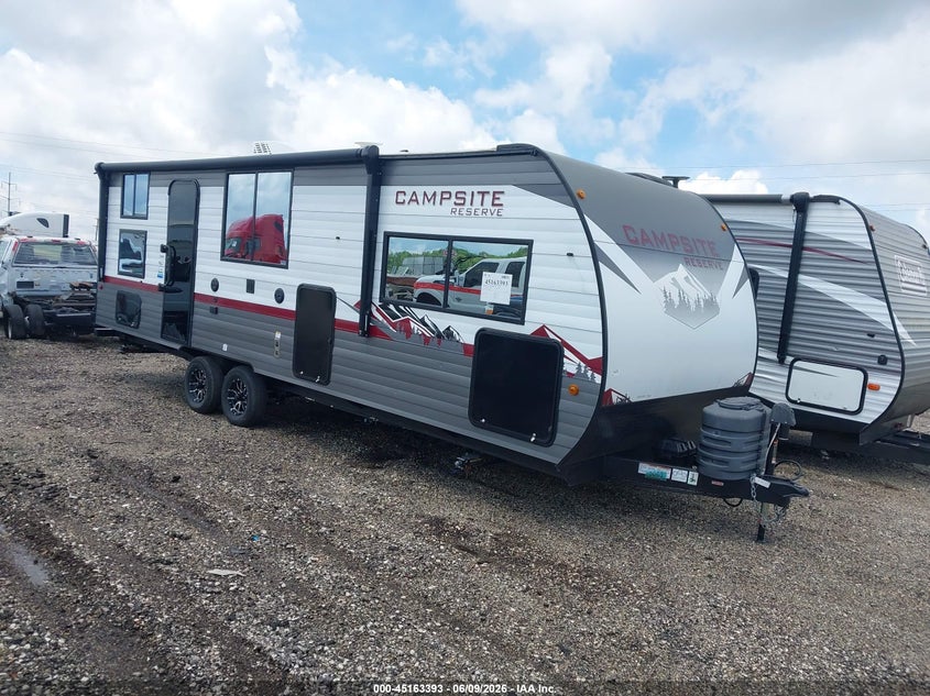 2024 Forest river Other VIN 5ZT2CRMBXRF078049 IAAI salvage auction — HAIL, Salvage (Illinois), sold $14,000 on 2026-08-19 (photo 1)