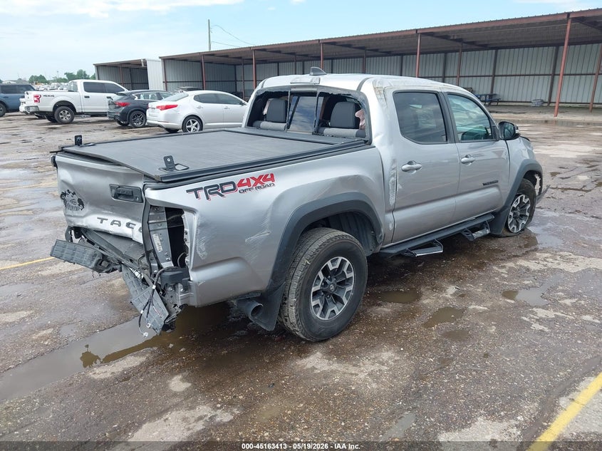 2021 Toyota Tacoma VIN 5TFCZ5AN3MX274297 IAAI salvage auction — FRONT & REAR, Salvage (Texas), sold $9,350 on 2026-07-08 (photo 4)