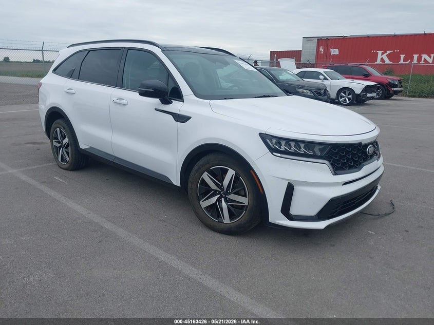 2021 Kia Sorento VIN 5XYRL4LC3MG018651 IAAI salvage auction — FRONT END, Certificate Of Title (Nebraska), sold $6,100 on 2026-07-15 (photo 1)