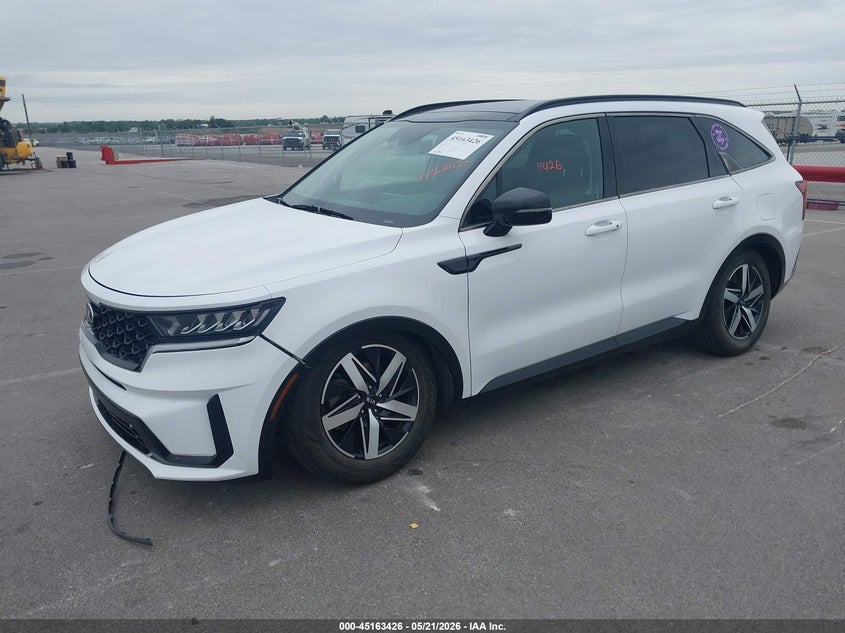 2021 Kia Sorento VIN 5XYRL4LC3MG018651 IAAI salvage auction — FRONT END, Certificate Of Title (Nebraska), sold $6,100 on 2026-07-15 (photo 2)