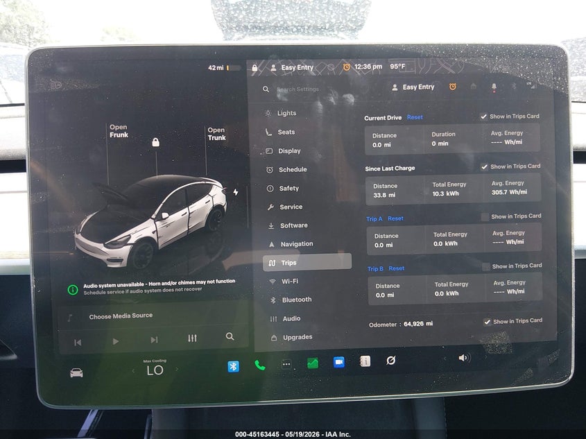 2023 Tesla Model y VIN 7SAYGDEE4PA076343 IAAI salvage auction — FRONT & REAR, Original (Texas), sold $9,050 on 2026-07-07 (photo 7)