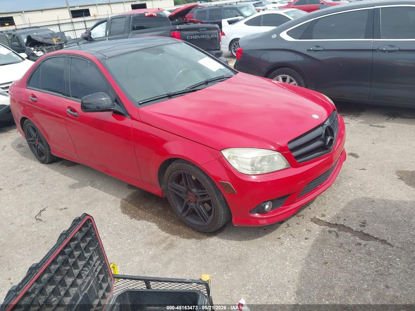2008 Mercedes-benz C class VIN WDDGF56XX8F056105 IAAI salvage auction — WATER/FLOOD, Salvage (Texas), sold $725 on 2026-08-01 (photo 1)