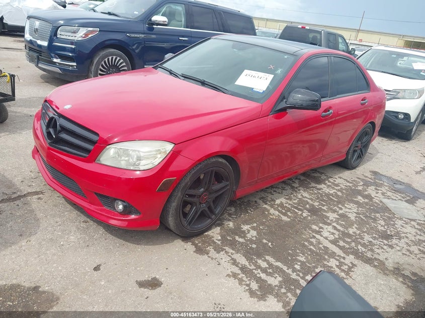 2008 Mercedes-benz C class VIN WDDGF56XX8F056105 IAAI salvage auction — WATER/FLOOD, Salvage (Texas), sold $725 on 2026-08-01 (photo 2)