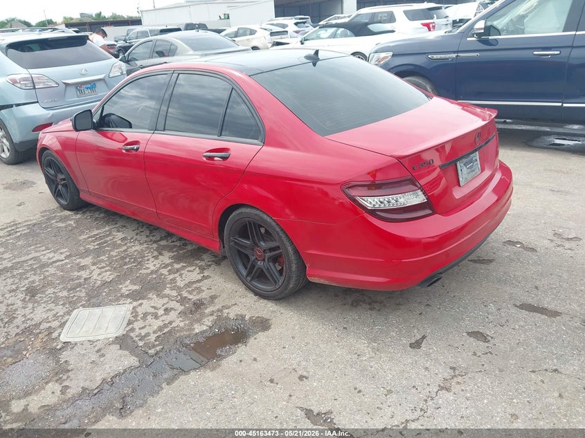 2008 Mercedes-benz C class VIN WDDGF56XX8F056105 IAAI salvage auction — WATER/FLOOD, Salvage (Texas), sold $725 on 2026-08-01 (photo 3)