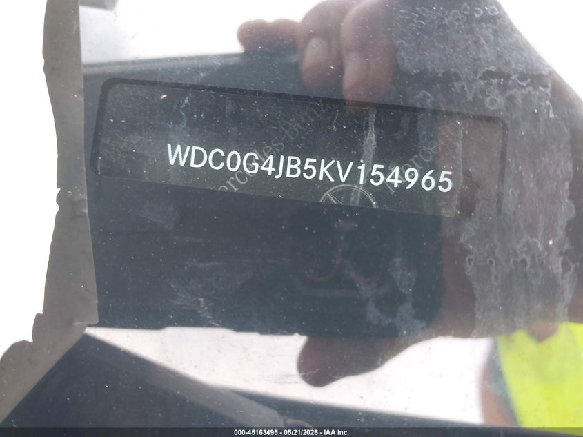 2019 Mercedes-benz Glc VIN WDC0G4JB5KV154965 IAAI salvage auction — LEFT SIDE, Salvage (Louisiana), sold $4,150 on 2026-07-07 (photo 9)