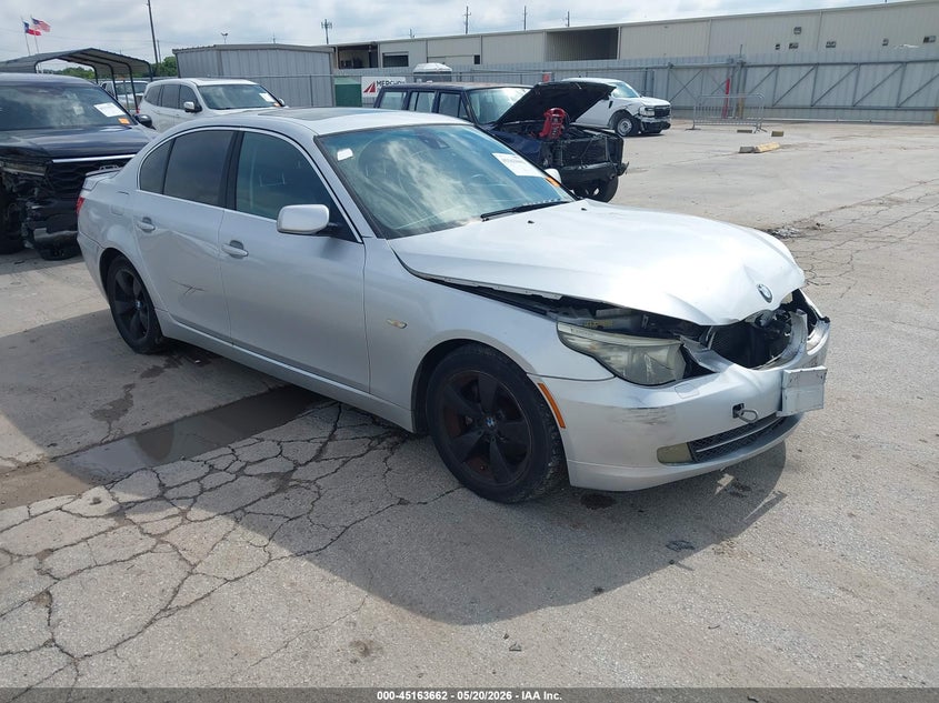 2008 BMW 5 series VIN WBANU53518CT08655 IAAI salvage auction — FRONT END, Salvage (Texas), sold $500 on 2026-07-16 (photo 1)