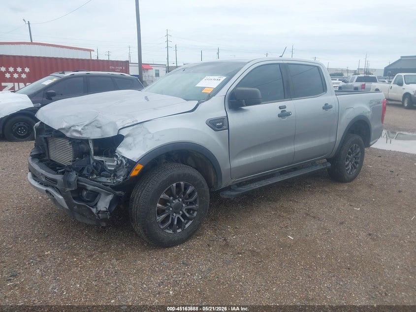 2021 Ford Ranger VIN 1FTER4FH3MLD50470 IAAI salvage auction — FRONT END, Original (Texas), sold $7,800 on 2026-08-23 (photo 2)