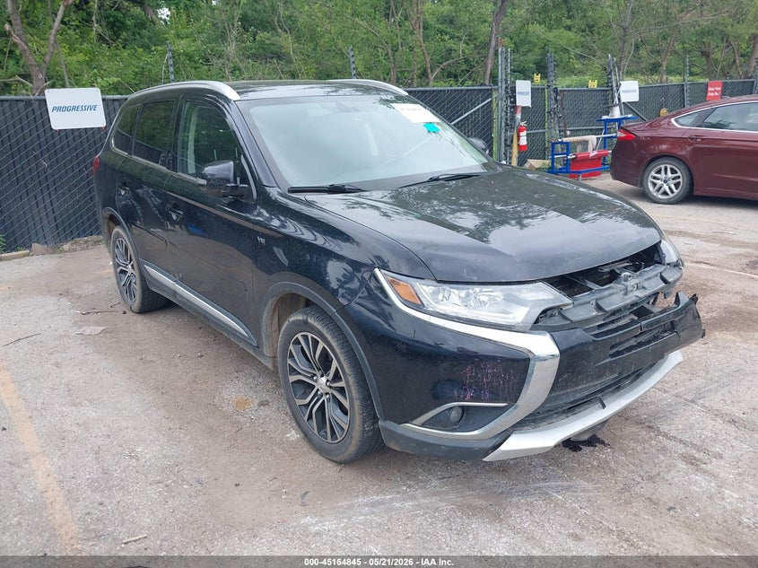 2016 Mitsubishi Outlander VIN JA4JZ4AX8GZ047127 IAAI salvage auction — LEFT FRONT, Salvage (Kansas), sold $1,250 on 2026-07-15 (photo 1)