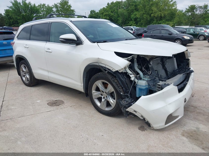 2014 Toyota Highlander VIN 5TDDKRFH8ES050842 IAAI salvage auction — FRONT END, Salvage (Missouri), sold $8,200 on 2026-07-25 (photo 1)