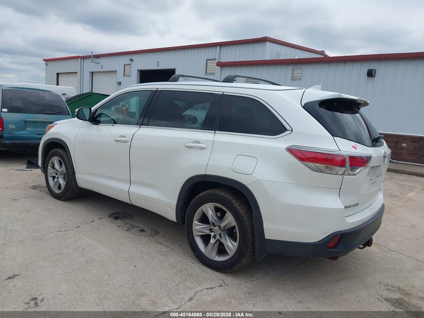 2014 Toyota Highlander VIN 5TDDKRFH8ES050842 IAAI salvage auction — FRONT END, Salvage (Missouri), sold $8,200 on 2026-07-25 (photo 3)