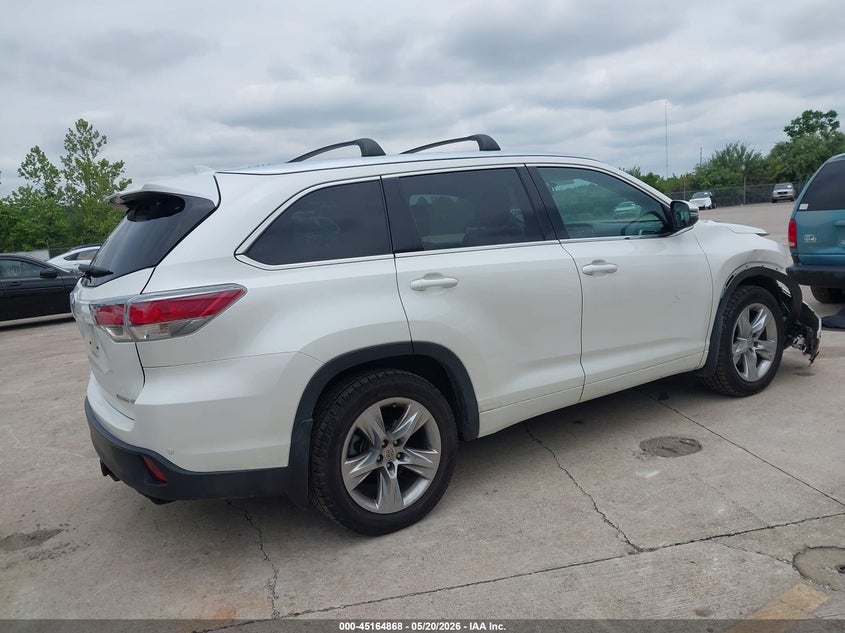 2014 Toyota Highlander VIN 5TDDKRFH8ES050842 IAAI salvage auction — FRONT END, Salvage (Missouri), sold $8,200 on 2026-07-25 (photo 4)