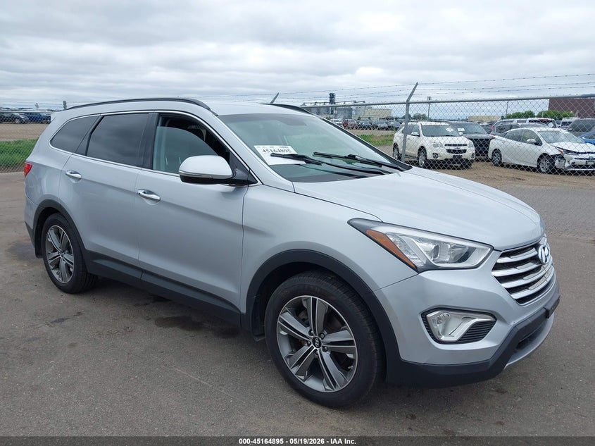 2014 Hyundai Santa fe VIN KM8SN4HF3EU076267 IAAI salvage auction — REAR END, Prior Salvage (Minnesota), sold $1,700 on 2026-07-20 (photo 1)