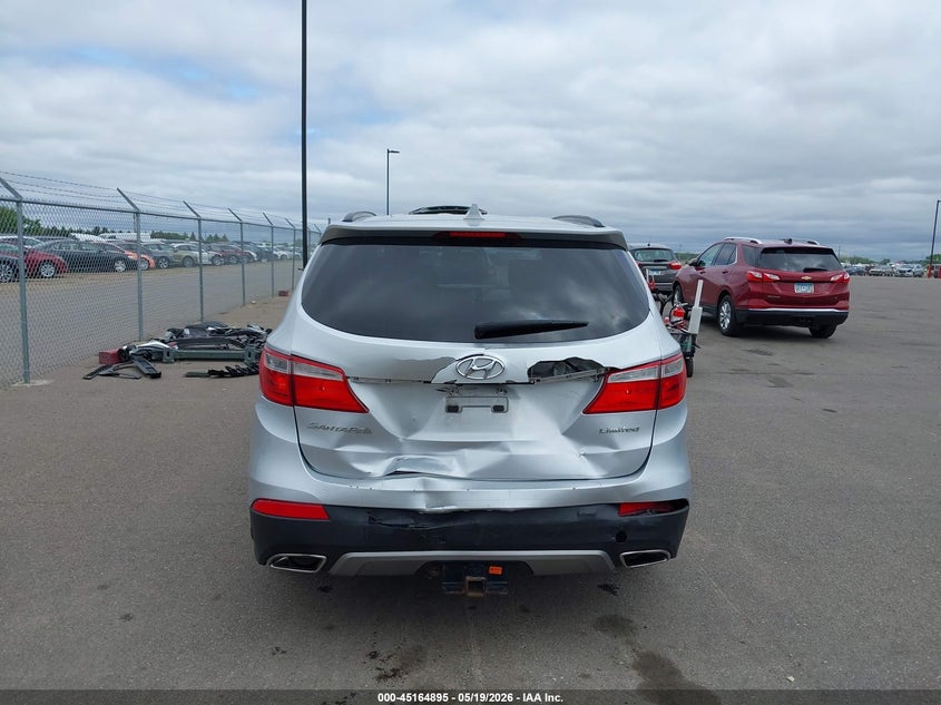 2014 Hyundai Santa fe VIN KM8SN4HF3EU076267 IAAI salvage auction — REAR END, Prior Salvage (Minnesota), sold $1,700 on 2026-07-20 (photo 6)