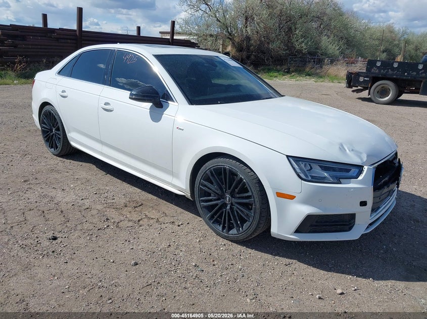 2017 Audi A4 VIN WAUENAF47HN067052 IAAI salvage auction — FRONT END, Salvage (Wyoming), sold $7,300 on 2026-07-08 (photo 1)