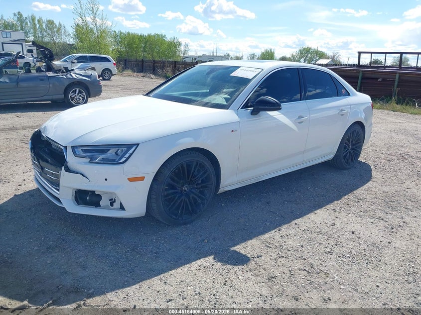 2017 Audi A4 VIN WAUENAF47HN067052 IAAI salvage auction — FRONT END, Salvage (Wyoming), sold $7,300 on 2026-07-08 (photo 2)