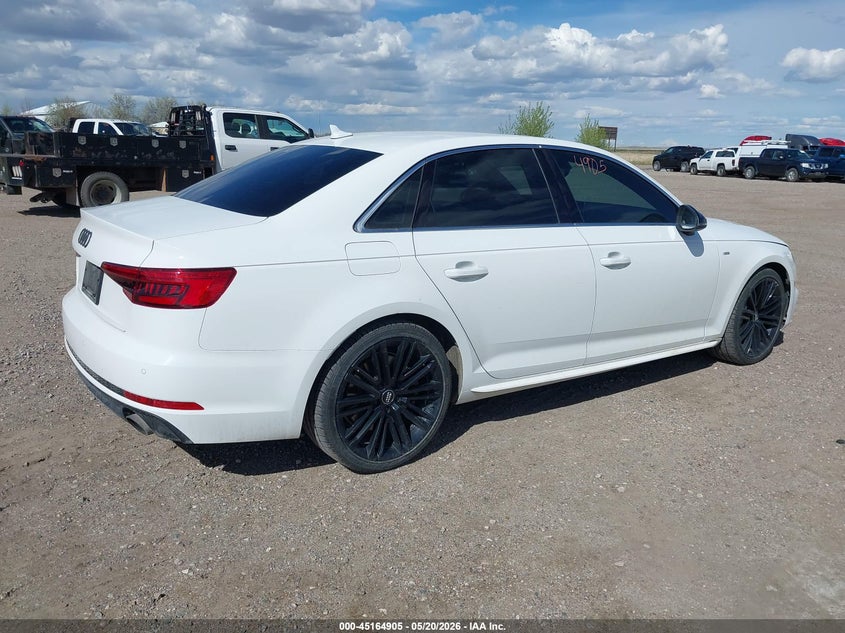 2017 Audi A4 VIN WAUENAF47HN067052 IAAI salvage auction — FRONT END, Salvage (Wyoming), sold $7,300 on 2026-07-08 (photo 4)