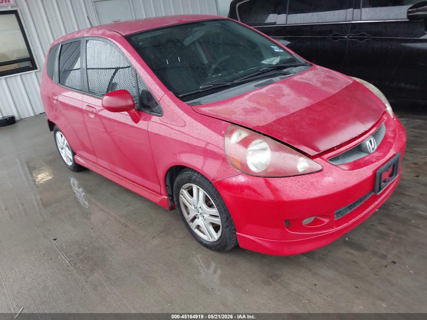 2007 Honda Fit VIN JHMGD38667S048564 IAAI salvage auction — REAR END, Original (Texas), sold $750 on 2026-07-10 (photo 1)
