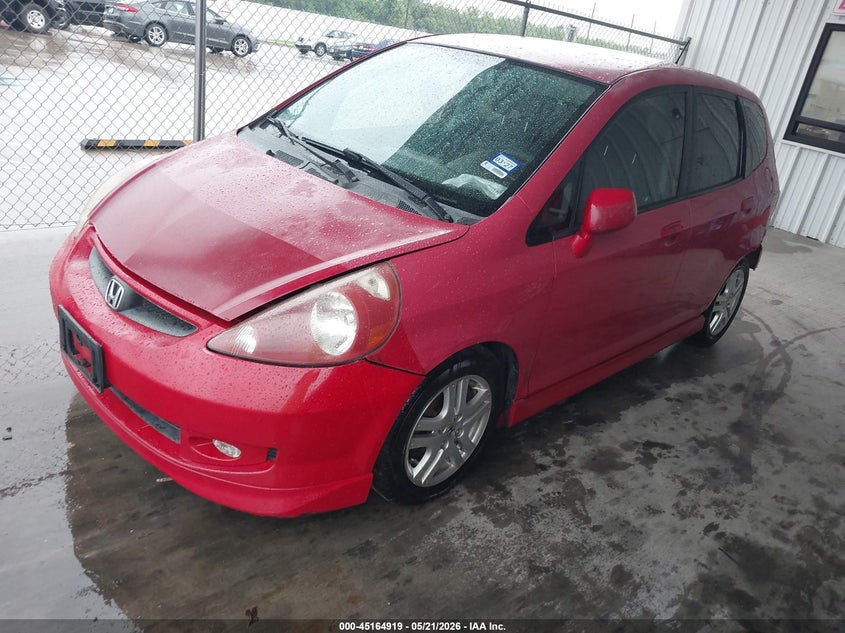 2007 Honda Fit VIN JHMGD38667S048564 IAAI salvage auction — REAR END, Original (Texas), sold $750 on 2026-07-10 (photo 2)
