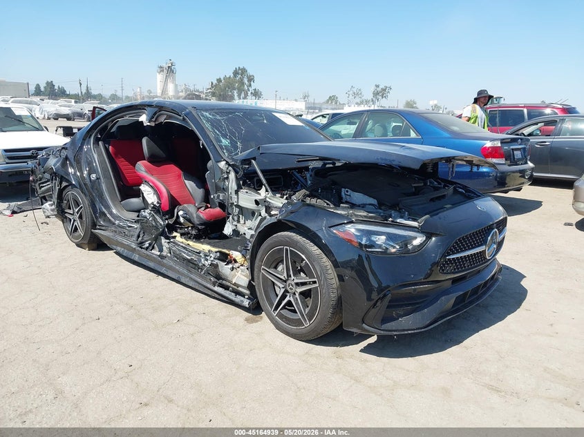 2024 Mercedes-benz C-klasse VIN W1KAF4GB4RR200248 IAAI salvage auction — REAR END, Salvage (California), sold $6,200 on 2026-07-22 (photo 1)