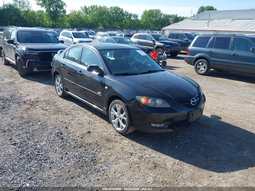 2008 Mazda 3 VIN JM1BK323X81113794 IAAI salvage auction — LEFT SIDE, Salvage (Iowa), sold $375 on 2026-07-06 (photo 1)