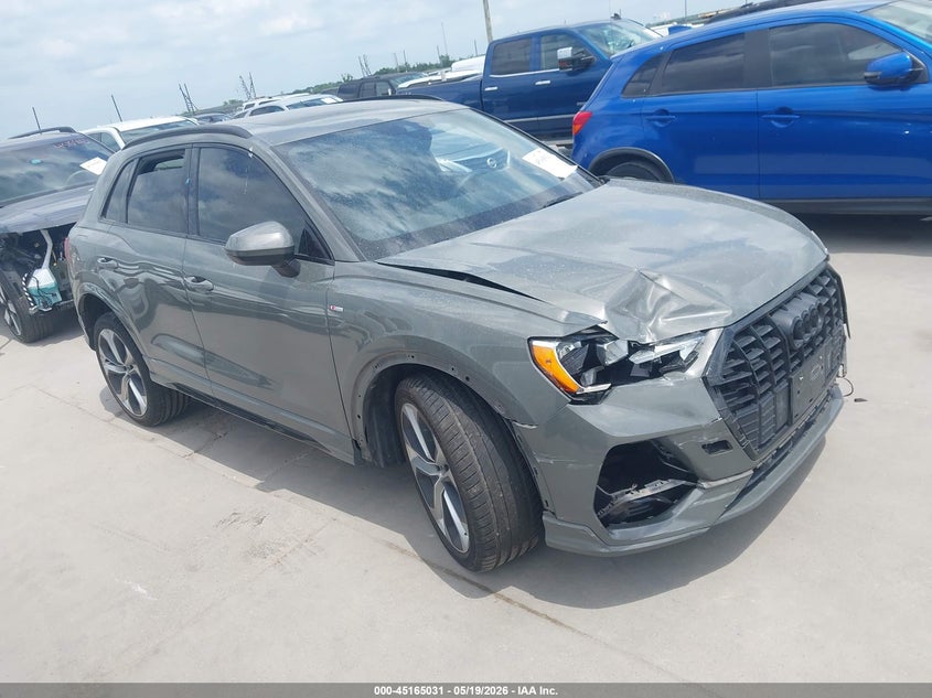 2021 Audi Q3 VIN WA1DECF3XM1073800 IAAI salvage auction — SIDE, Original (Texas), sold $800 on 2026-07-28 (photo 1)