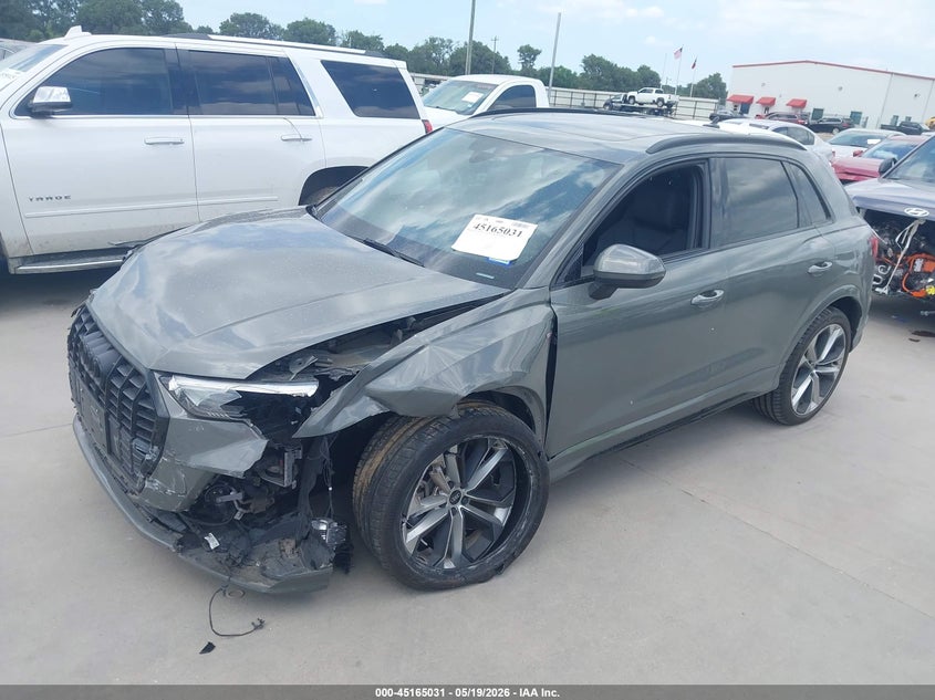 2021 Audi Q3 VIN WA1DECF3XM1073800 IAAI salvage auction — SIDE, Original (Texas), sold $800 on 2026-07-28 (photo 2)