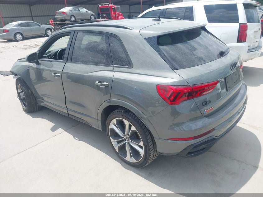 2021 Audi Q3 VIN WA1DECF3XM1073800 IAAI salvage auction — SIDE, Original (Texas), sold $800 on 2026-07-28 (photo 3)